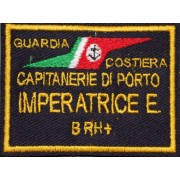 Targhetta nominativa con logo guardia costiera 